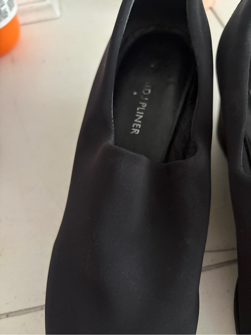 Donald J. Pliner Black Slip-On Ballet Flats
